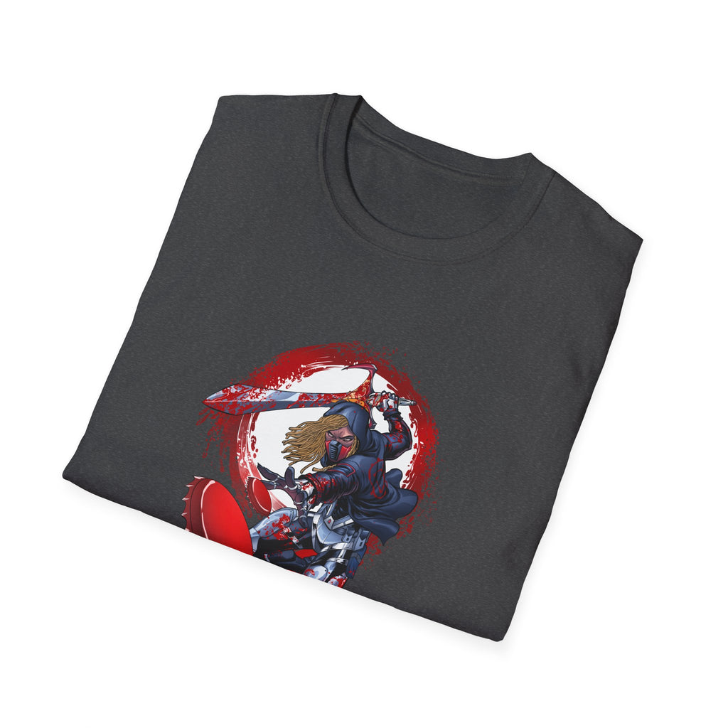 Drunken Assassin Red Samurai Graphic T-Shirt