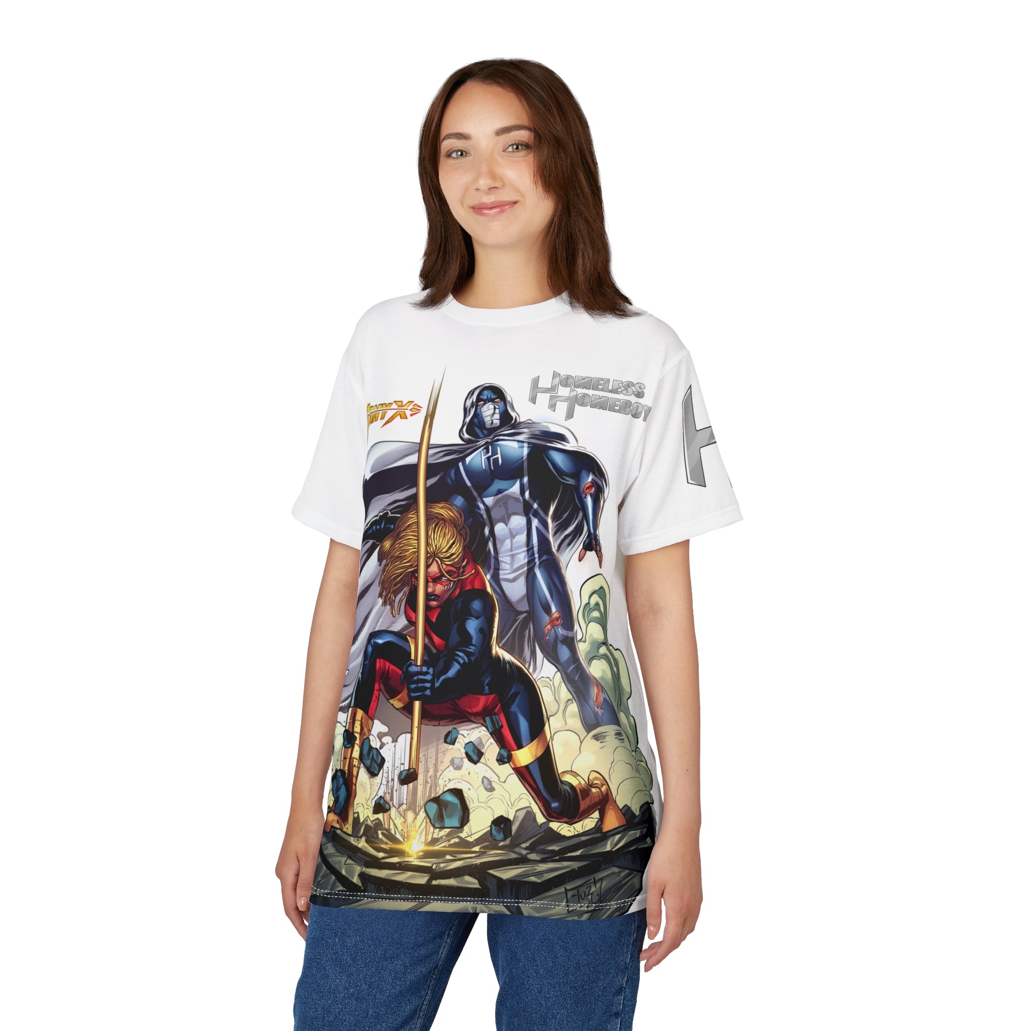 Danyx & Homeless Homeboy Destruction All Over Print T-Shirt