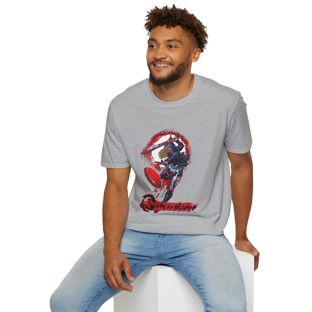 Drunken Assassin Red Samurai Graphic T-Shirt
