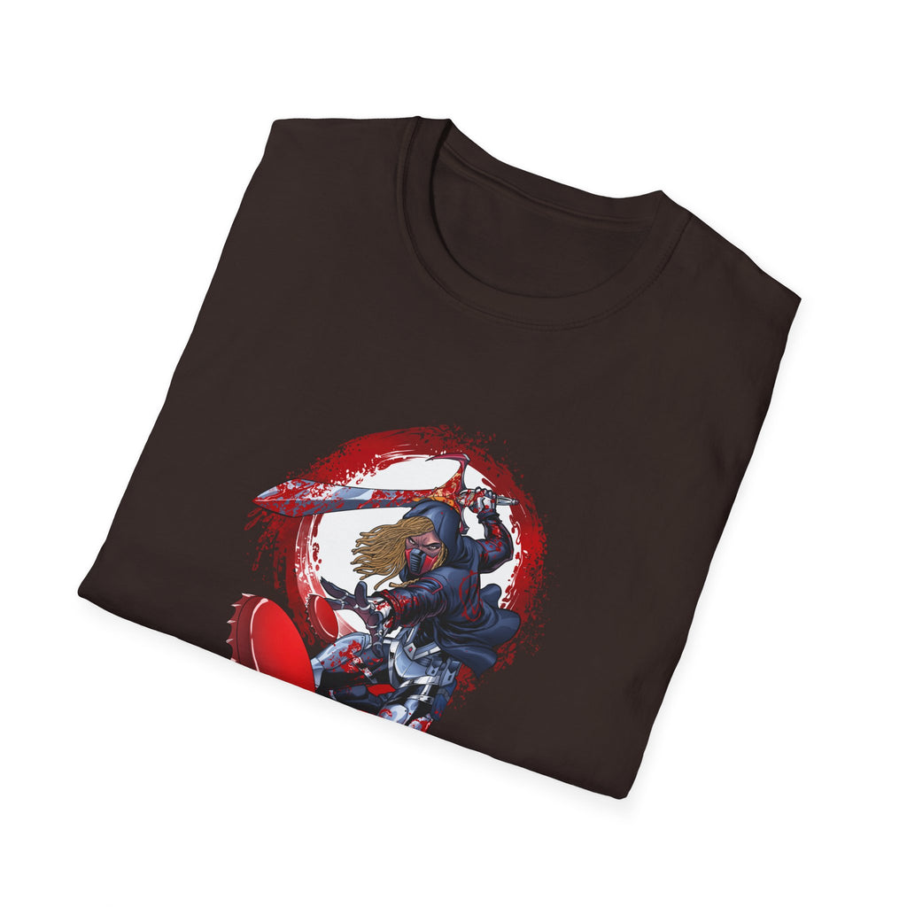 Drunken Assassin Red Samurai Graphic T-Shirt