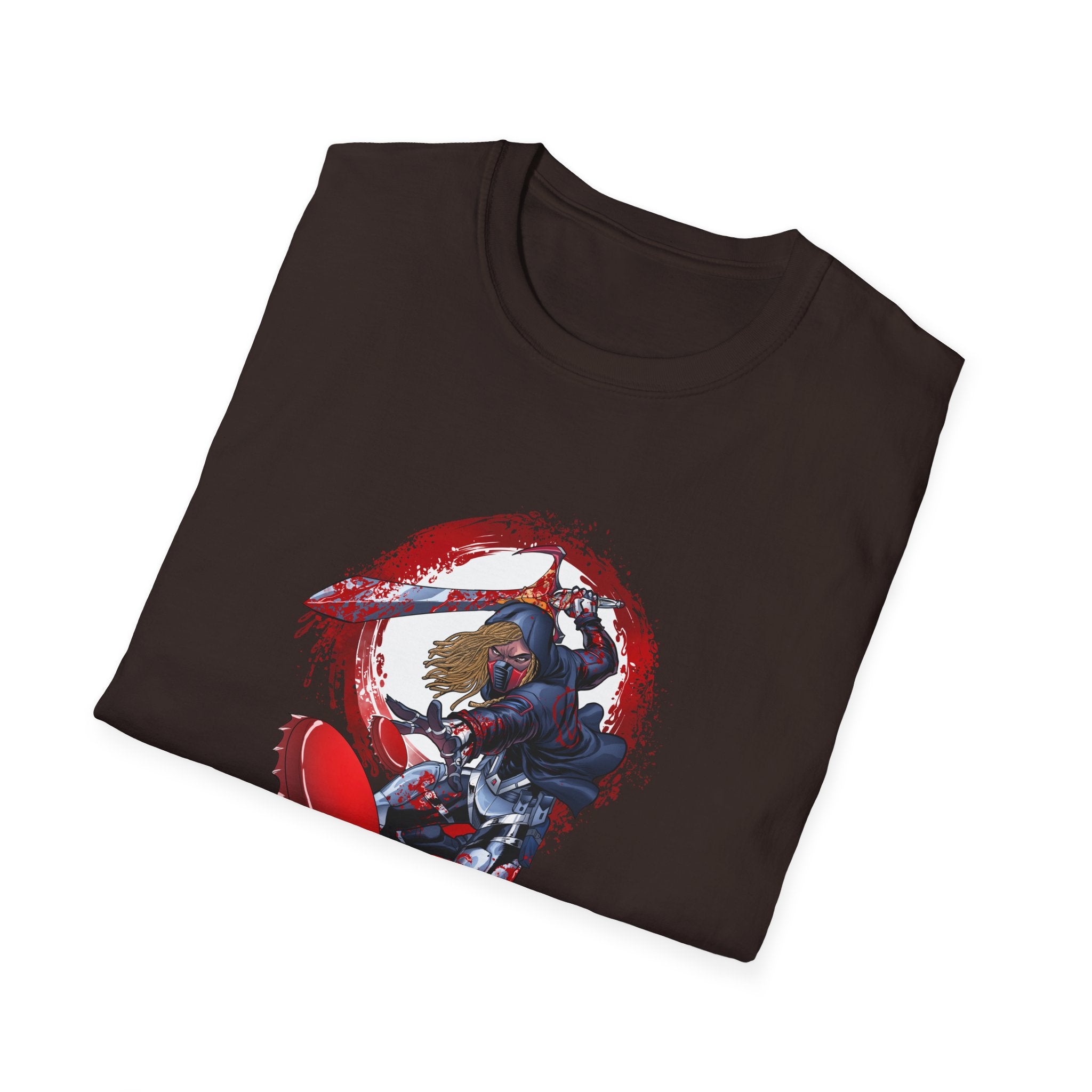 Drunken Assassin Red Samurai Graphic T-Shirt