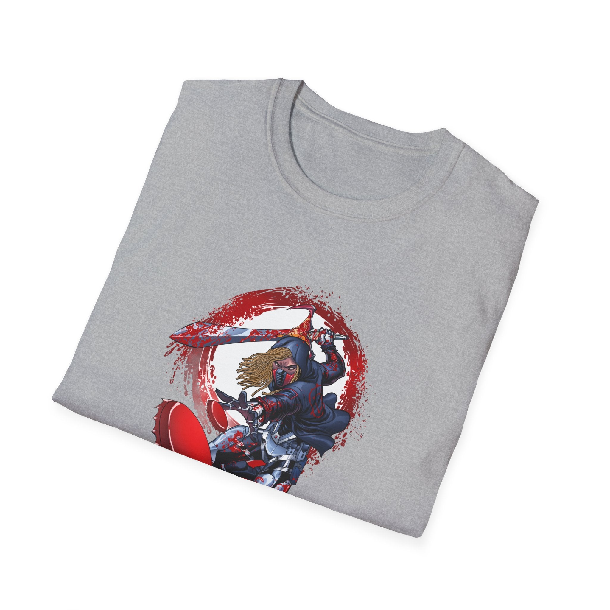 Drunken Assassin Red Samurai Graphic T-Shirt