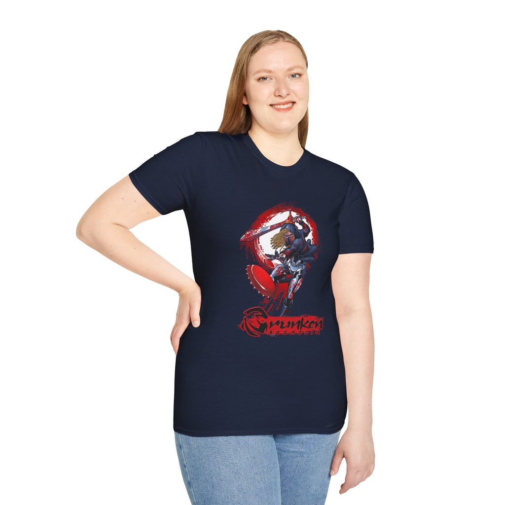 Drunken Assassin Red Samurai Graphic T-Shirt