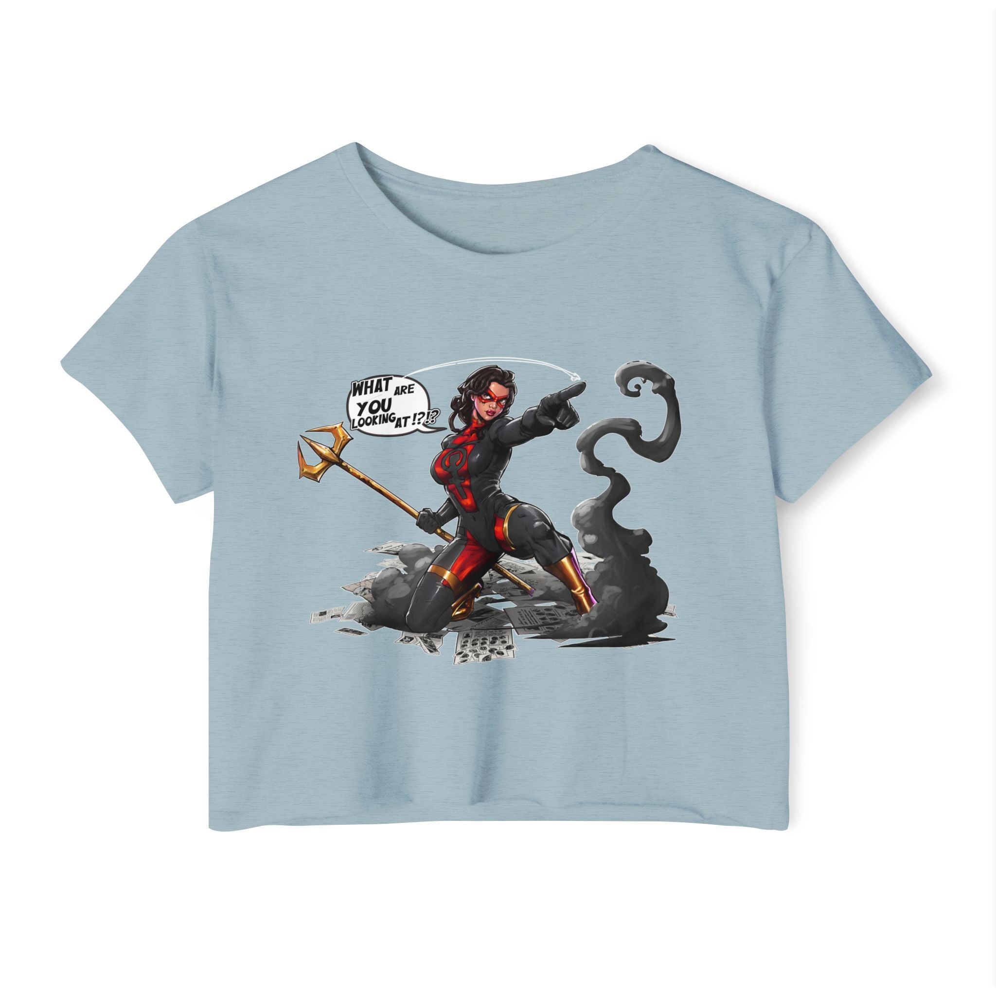 "What Are YOU Looking At?" Danyx Women's Crop Top