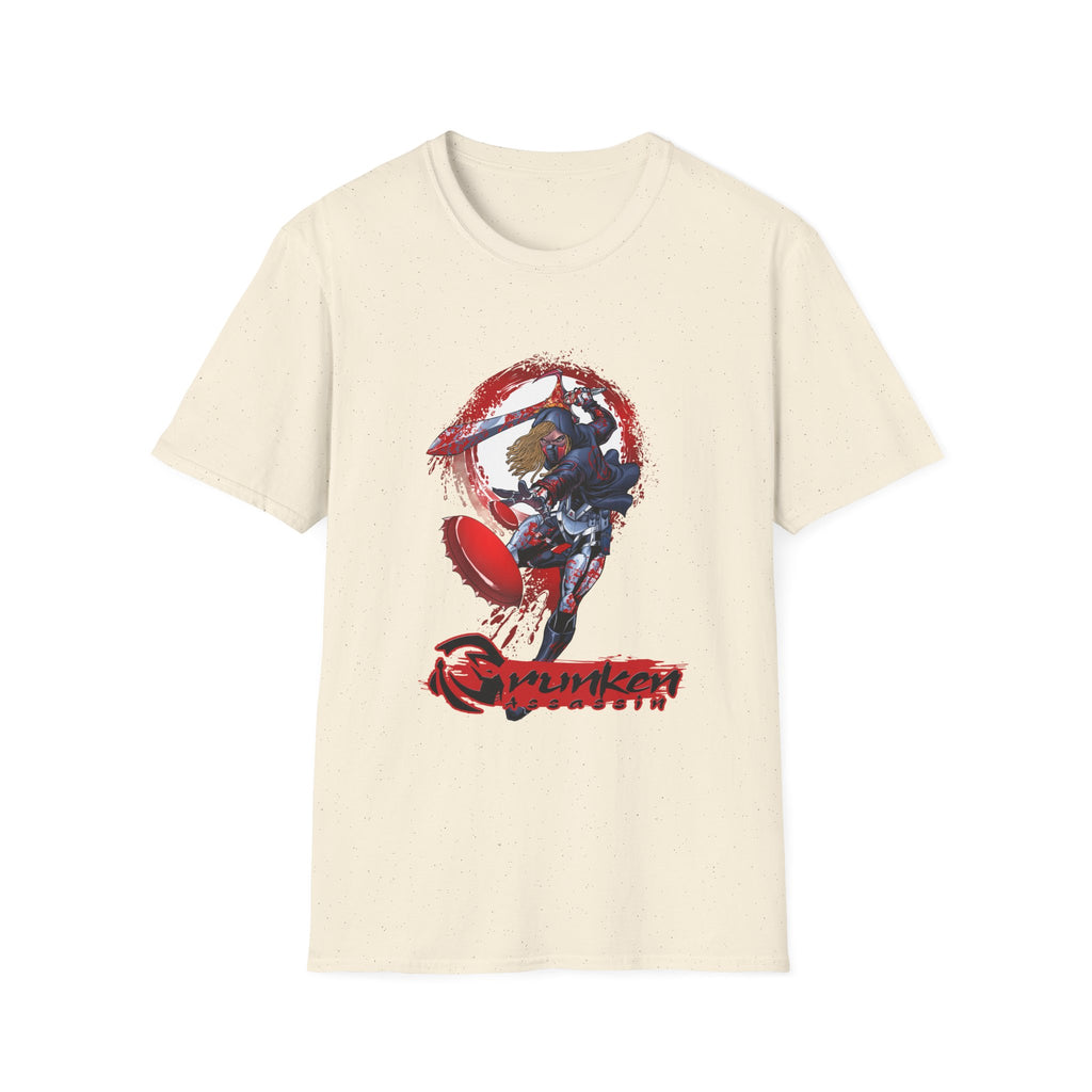 Drunken Assassin Red Samurai Graphic T-Shirt
