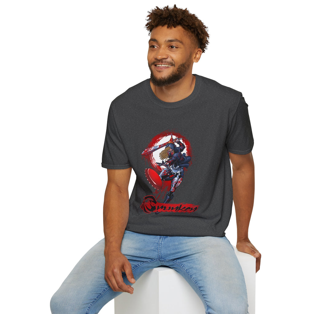 Drunken Assassin Red Samurai Graphic T-Shirt