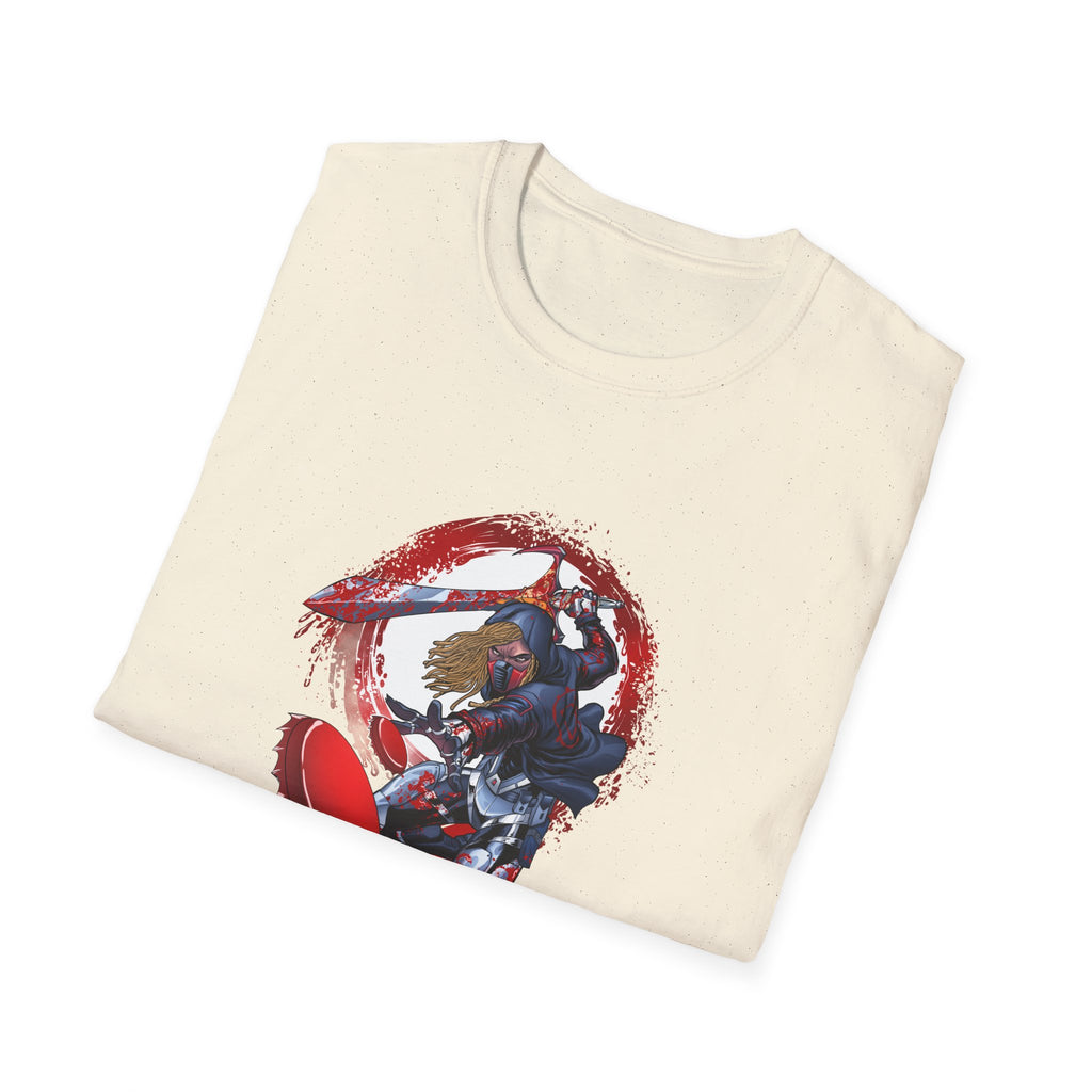 Drunken Assassin Red Samurai Graphic T-Shirt