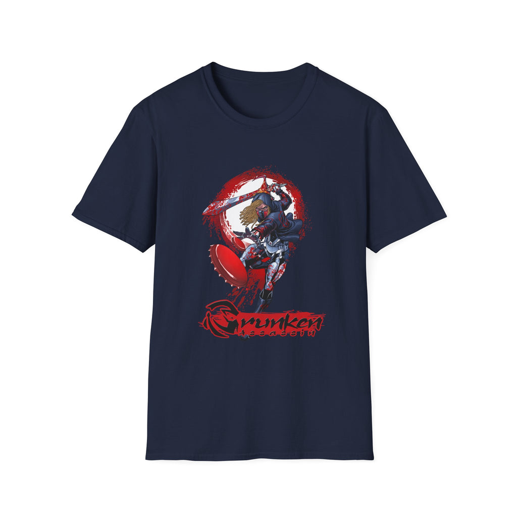 Drunken Assassin Red Samurai Graphic T-Shirt