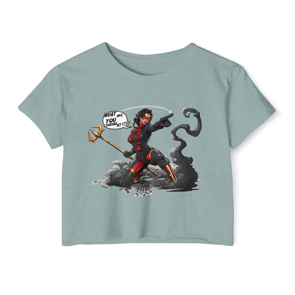 "What Are YOU Looking At?" Danyx Women's Crop Top