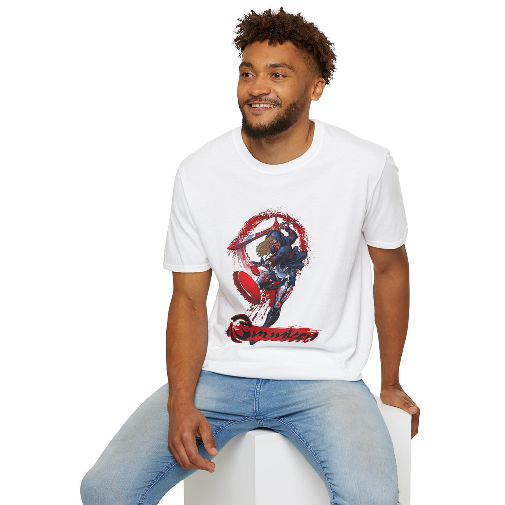 Drunken Assassin Red Samurai Graphic T-Shirt
