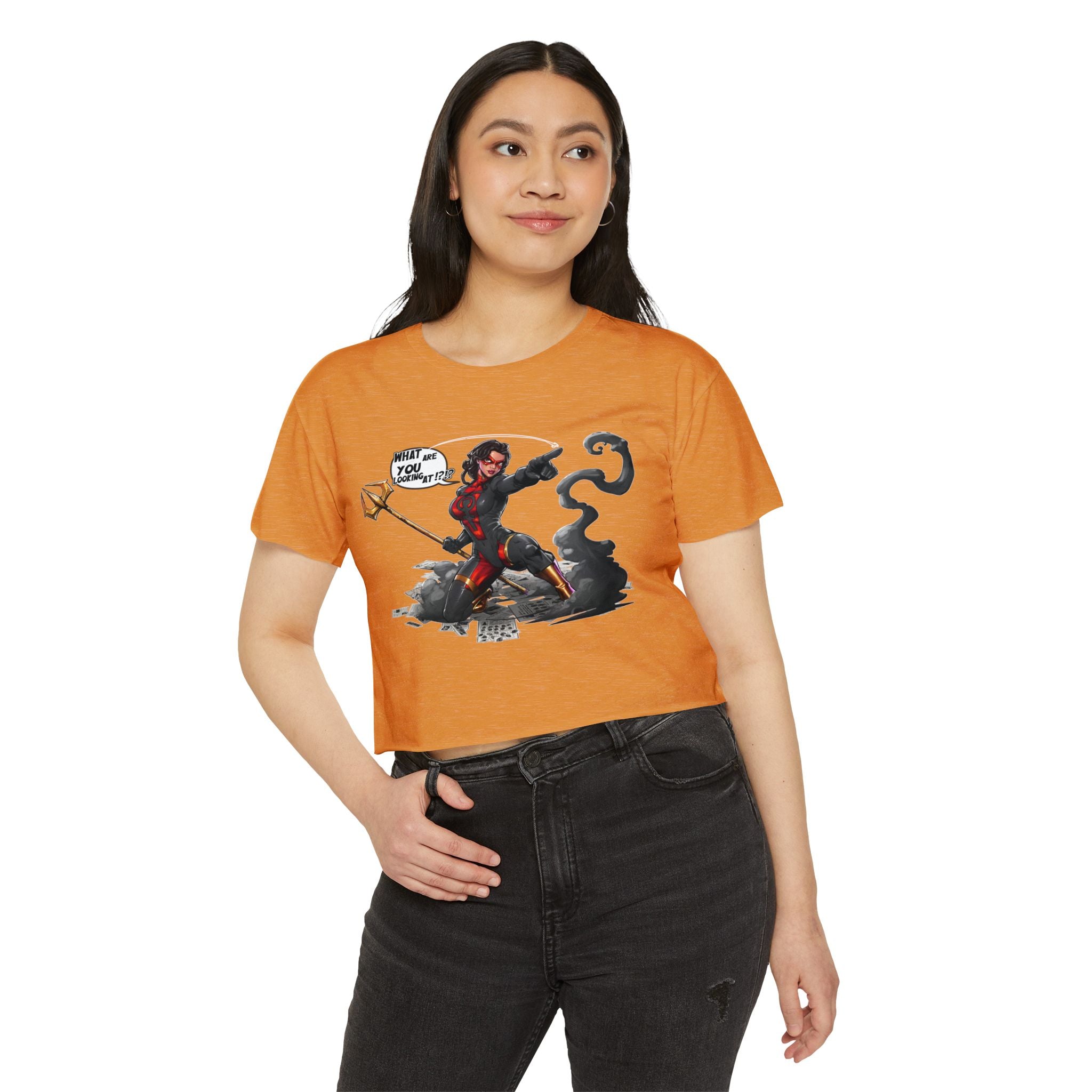 "What Are YOU Looking At?" Danyx Women's Crop Top