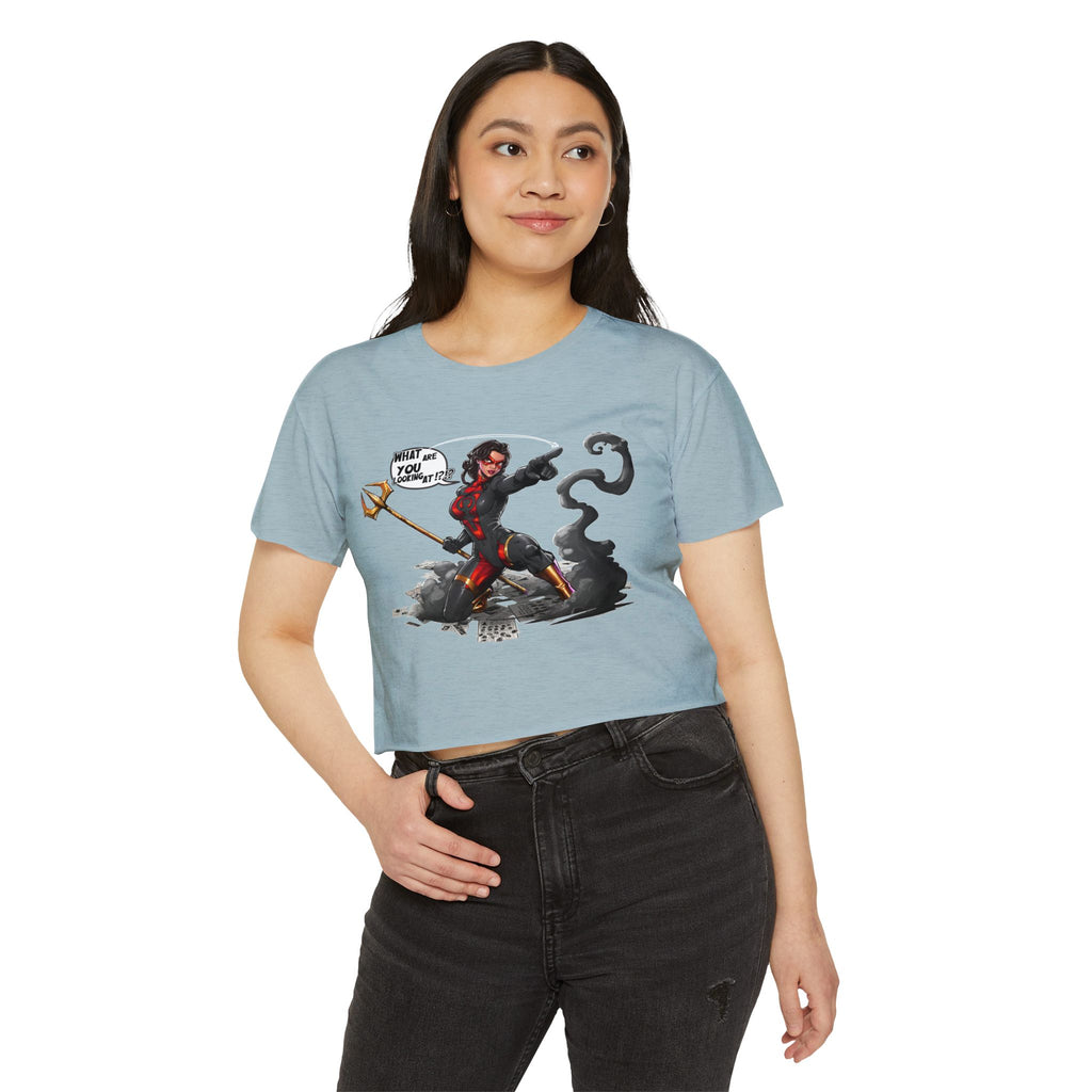 "What Are YOU Looking At?" Danyx Women's Crop Top