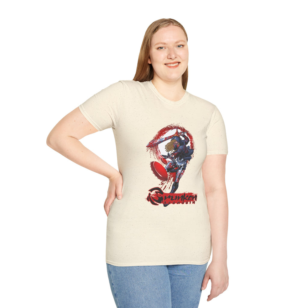 Drunken Assassin Red Samurai Graphic T-Shirt
