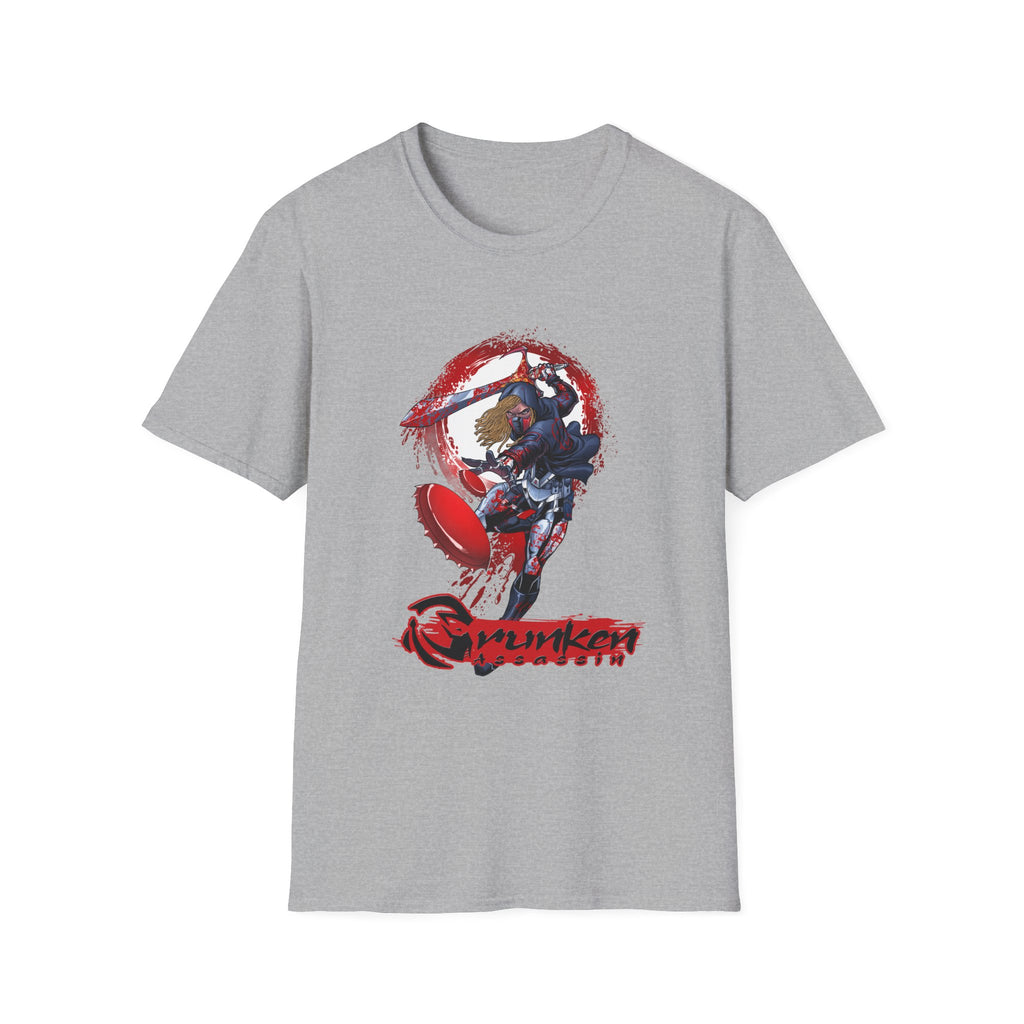 Drunken Assassin Red Samurai Graphic T-Shirt