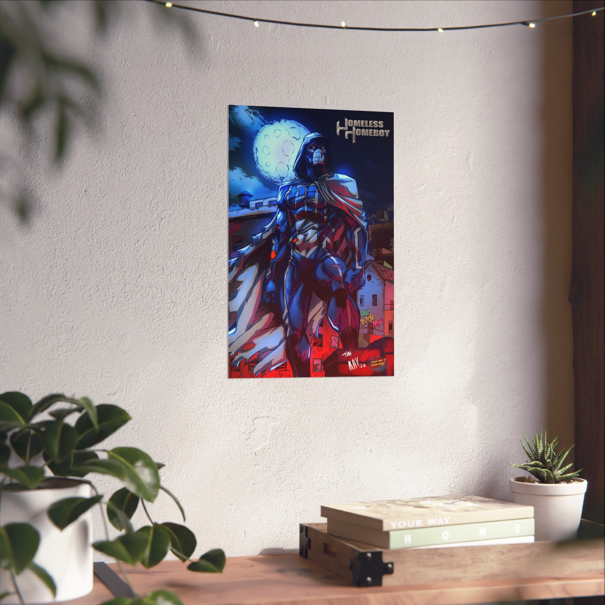 11x17 in. Homeless Homeboy Moonlight Poster