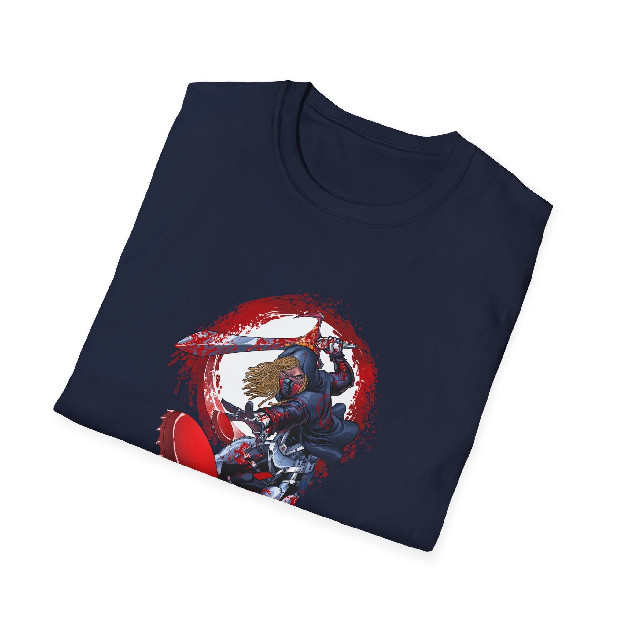 Drunken Assassin Red Samurai Graphic T-Shirt