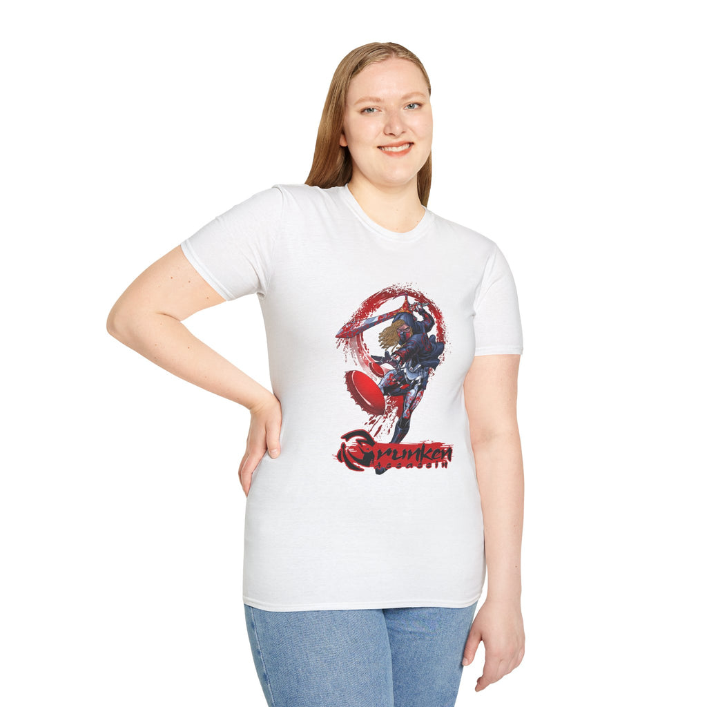 Drunken Assassin Red Samurai Graphic T-Shirt