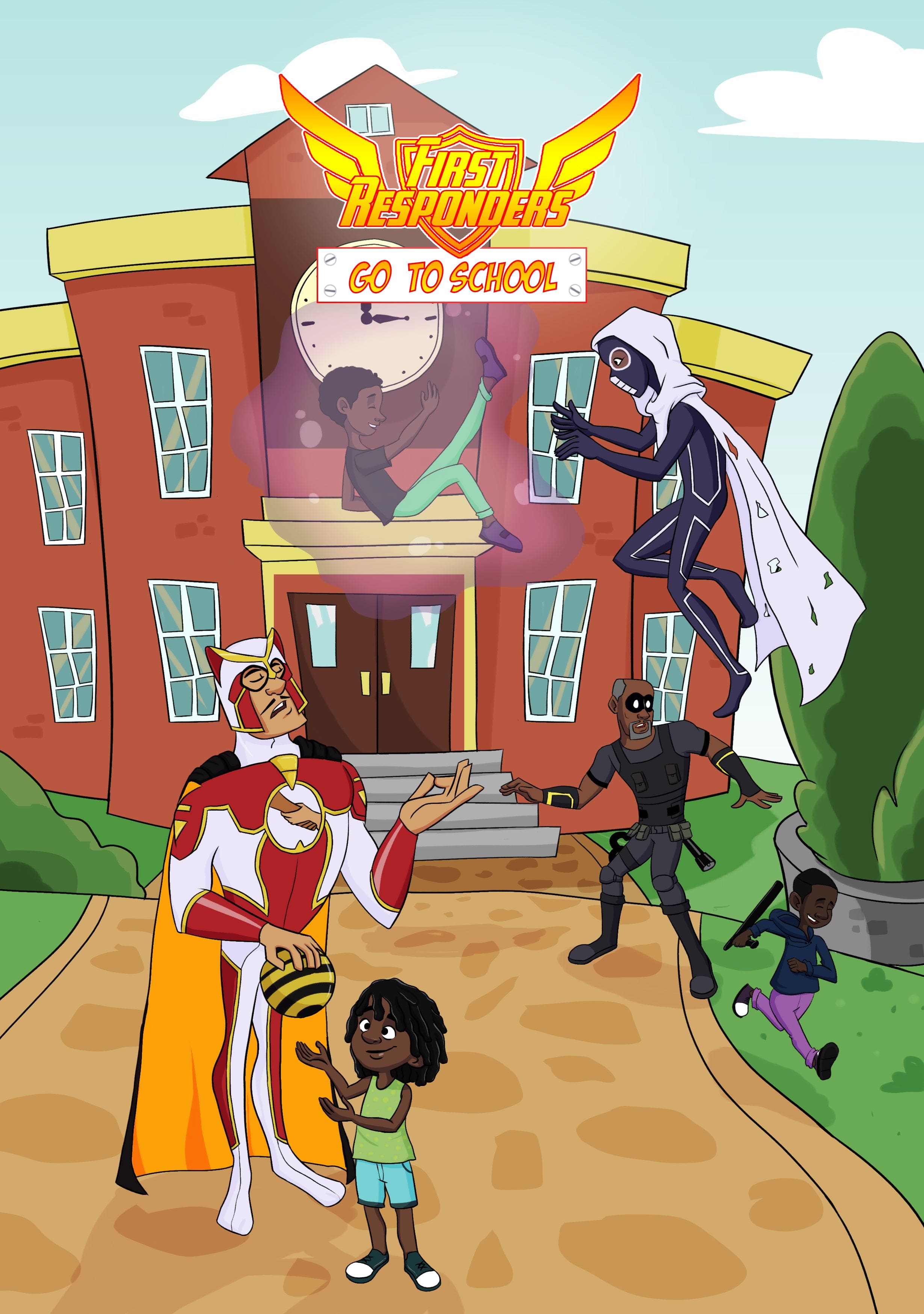First Responders: Go To School (Paperback) - Hold That Down Bruh Comicverse